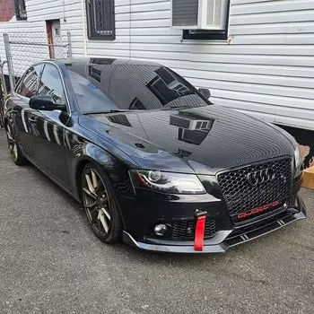 Передний бампер автомобиля, разделитель губ, диффузор, комплект кузова, защита спойлера для Audi A4 B8, седан 2007-2011 (не для моделей S-Line)