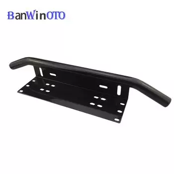 Передний бампер для номерного знака Bull Bar, кронштейн для крепления номерного знака, держатель для лампы для внедорожника, Универсальный светильник ильник для внедорожника PZK001