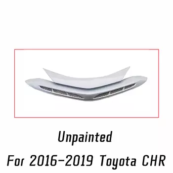 Передний бампер для Toyota CHR 2016-2022, нижний сетчатый решетчатый гриль, крышка решетки, отделка, АБС, черный углеродный гоночный гриль, внешние аксессуары