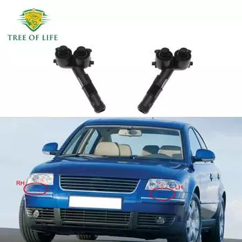 Передний бампер, головная фара, лампа омывателя, распылительная форсунка, чистящая крышка привода насоса для VW PASSAT B5 1996 1997 1998 1999 3B 0955103