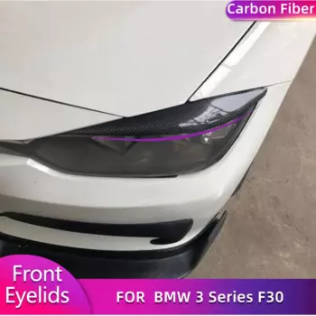 Передний бампер из углеродного волокна для BMW 3 серии F30 318i 320i 328i 335i 2012-2016, налобный фонарь, веко, комплекты для тела