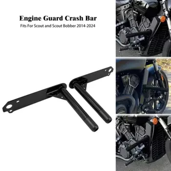 Передний бампер мотоцикла, защита двигателя для шоссе, защита от падения для Indian Scout 2014-2024, рама Scout Bobber, слайдер, защита от падения