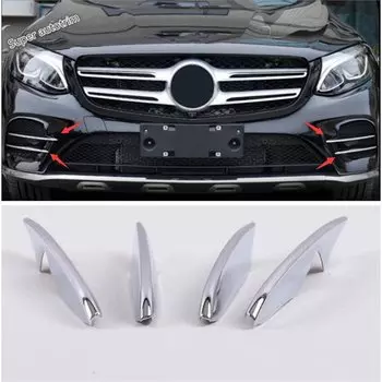 Передний бампер, противотуманные фары, веко, брови, внешний гарнир, накладка, подходит для Mercedes Benz GLC X253 2015-2019, аксессуары