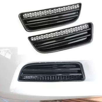 Передний бампер, сотовая противотуманная фара Tirm для Dodge Charger 2016 2017 2018 2019 2020 SXT, узор из углеродного волокна
