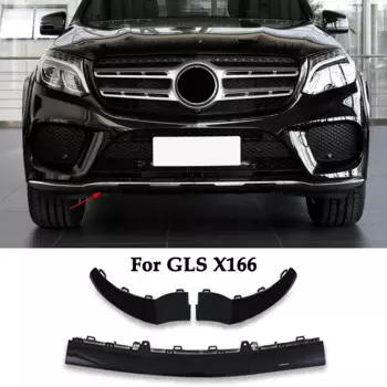 Передний бампер, спойлер, хромированная отделка для Mercedes Benz GLS X166 W166 GLS400 GLS500 A2928850300 A2928850400 2928855822