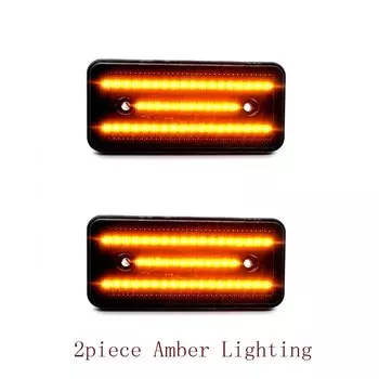 Передний и задний полностью светодиодный боковой габаритный фонарь Benz, автомобильные аксессуары, мигалка для 02-14 Mercedes Benz W463 G-Class G500 G550 G55 AMG