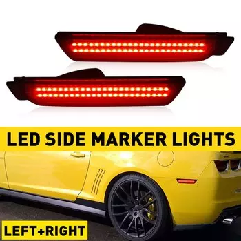 Передний и задний светодиодный боковой габаритный фонарь для Chevy Chevrolet Camaro 2015 2014 2013 2012 2011 2010, указатель поворота