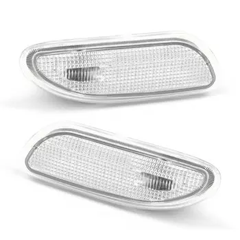 Передний левый правый 2038200721 2038200821 прозрачный белый боковой габаритный фсветильник рь бампер указатель поворота подходит для Benz C-Class W203 2001-2007