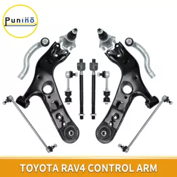 Передний нижний рычаг управления Punino, тяговое кольцо, подвеска 12 шт. для Toyota RAV4 2006 2007 2008 2009 2010 2011 2012 - 2018