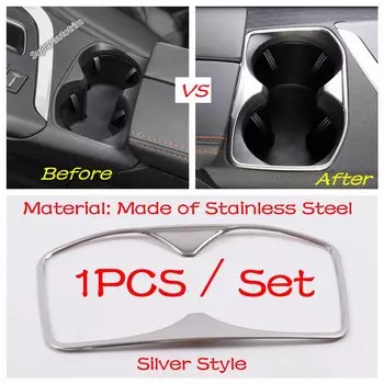 Передний ряд держателя бутылки с водой, накладка, декоративная рамка, 1 шт. для Peugeot 3008 5008 GT 2017-2023 аксессуары для внутреннего ремонта