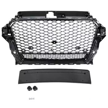 Передний сотовый бампер для Quattro Style Racing решетка для Audi A3 8V S3 Sline 2014-2016 автомобильные аксессуары не подходят RS3