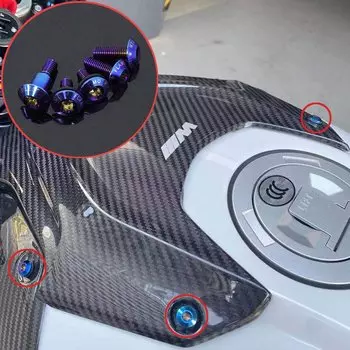 Передний спойлер из АБС-пластика для ручки, подножка, болт, звездочка, задняя ось, маятка, гайка для BMW S1000RR 2020-2024