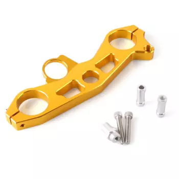 Передний верхний комплект тройного дерева мотоцикла для Kawasaki Ninja ZX6R 2009 2010 2011 2012, ЧПУ Al Wee Gold