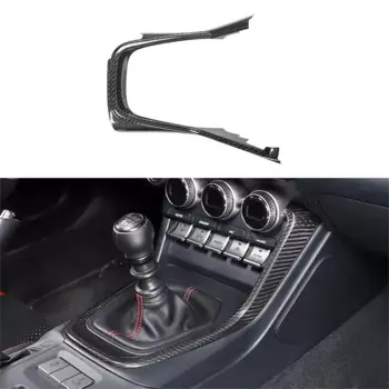 Передняя центральная консоль из углеродного волокна, переключатель передач, панель, внешняя крышка, рамка, отделка для Subaru BRZ, Toyota 86 2022-2024