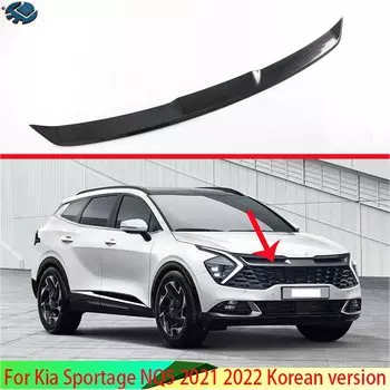 Передняя Центральная решетка радиатора для Kia Sportage NQ5 2021 2022 Корейская версия из углеродного волокна