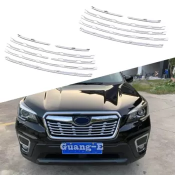 Передняя Центральная решетка радиатора для Subaru Forester 2018 2019 2020 2021 2022 2023 ABS, крышка гриля, декоративная полоса, аксессуары для рамки