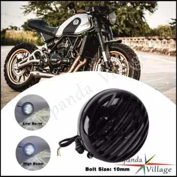 Передняя фара Cafe Racer для мотоцикла Harley Dyna Honda Yamaha Suzuki GN125 Kawasaki