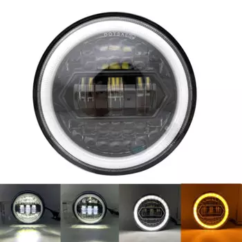 Передняя фара для мотоцикла 5,75 дюйма, для Dyna Softail Sportster 883 XL883 FXCW 5 3/4 дюйма, дневные ходовые огни 80 Вт, передняя фара для мотоцикла