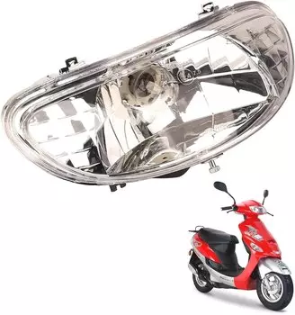 Передняя фара для мотоцикла, лампа в сборе для TaoTao GY6 50cc, китайский скутер, Мопед TaoTao, галогенная желтая лампа