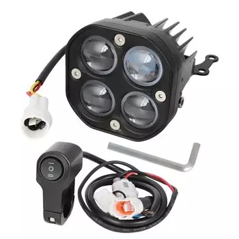 Передняя фара для мотоцикла, яркая фара для Sur Ron светильник Bee X S Segway X160 X260, овальная лампа для грязи, дневная фара с переключателем