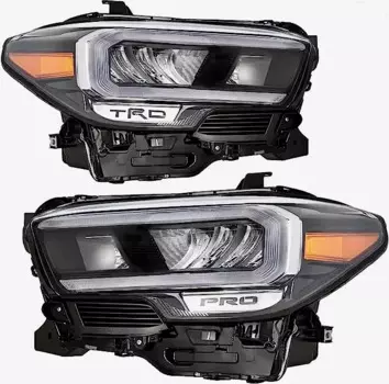 Передняя фара в сборе, совместимая с 2020 2021 2022 2023 Toyota Tacoma Full светодиодный w/DRL водителем и пассажиром, w/TRD