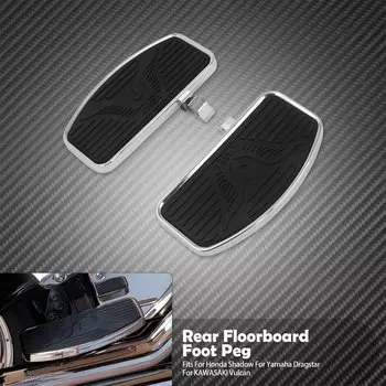 Передняя и задняя пол мотоцикла, подставка для ног водителя и пассажира, широкая подножка для Yamaha Dragstar, Honda Shadow, KAWASAKI Vulcan