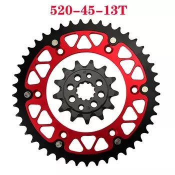 Передняя и задняя звездочки AHL 520 для мотоцикла HONDA XR250R 1996 1997 1998 1999 2000-2005 XR250 XR 250 R 20320-13 10212, 45T ~ 52T