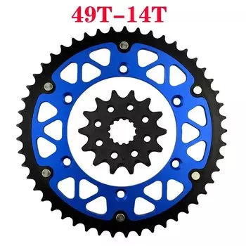 Передняя и задняя звездочки для мотоцикла 45T ~ 52T 14T для YAMAHA WR450F YZ450F WR250Z YZ250L YZ250R WR400F YZ400F WR426F YZ426F YZ450R