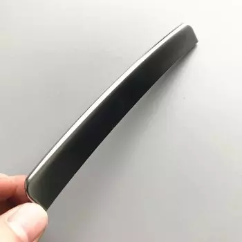 Передняя крышка центральной пепельницы, двухтактная яркая полоса, хромированный, серебристый и черный зажим для Audi A6 A7 A6 Allroad A6L C7 S6 S7 RS6 RS7