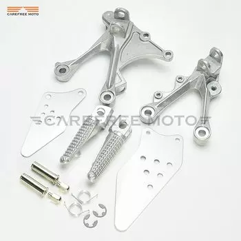 Передняя Подножка для мотоцикла, подножки, комплект кронштейнов, подножка для мотоцикла, чехол для педали для KAWASAKI NINJA ZX6R ZX-6R 05-08 ZX636 05-06