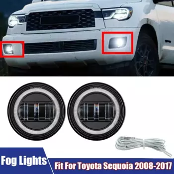 Передняя противотуманная фара в сборе, подходит для Toyota Sequoia 2008-2015/ Tacoma 2005-2011/ Tundra 2007-2013, автомобильные аксессуары, Автомобильные противотуманные фары в сборе