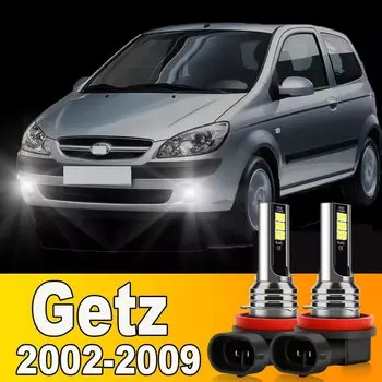 Передняя противотуманная лампа, 2 шт., H8, H9, H11, H16JP, 6000K для Hyundai Getz 2002, 2003, 2004, 2005, 2006, 2007, 2008
