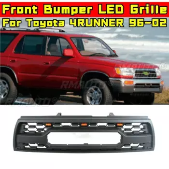 Передняя решетка 4RUNNER, передняя гоночная решетка автомобиля, комплект кузова, решетка переднего бампера, гриль для Toyota 4RUNNER 1996-2002, внешняя часть