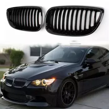 Передняя решетка автомобиля глянцевый черный гриль для BMW E92 E93 M3 3 серии 2006-2009 2 двери 316i 320d 320i 323i 325d 325i 330i ABS решетки