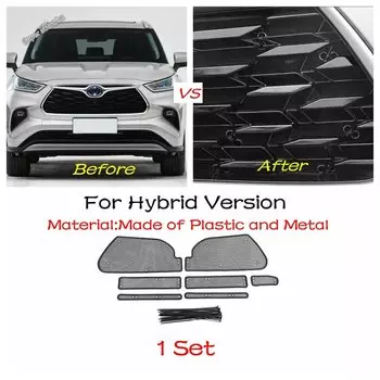 Передняя решетка автомобиля, сетка от насекомых, вставка, сетка, защита от пыли, аксессуары для Toyota Highlander/Kluger 2020-22025