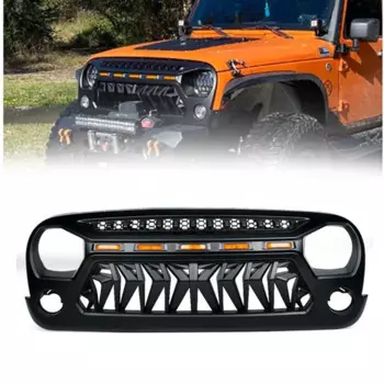 Передняя решетка для JEEP WRANGLER Jk, аксессуары 4x4, внедорожная решетка с легкими заводскими внешними деталями 2007-2017