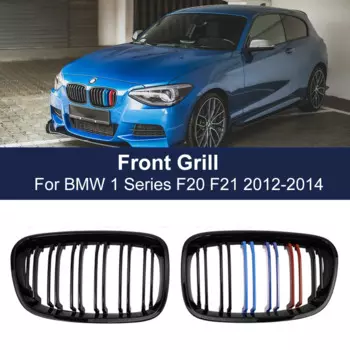 Передняя решетка для радиатора Thultra для Bmw F20 F21 1 Series 11-14 глянцевая черная M цветная двойная решетка для гонок спортивные решетки
