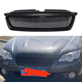 Передняя решетка, гоночная решетка для Subaru Outback 2007 2008 2009, сотовый стиль, стекловолоконный автомобильный верхний бампер, капот, сетчатый комплект решетки для кузова