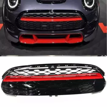 Передняя решетка гонок для BMW MINI COOPER F55 2015-2020 F56 2014-2020 F57 2016 2017 2018 2019 верхний бампер