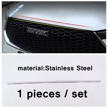 Передняя решетка капота молдинговая полоса крышка багажника двери отделка из нержавеющей стали для Haval F7 F7X 2018 - 2021 внешние аксессуары