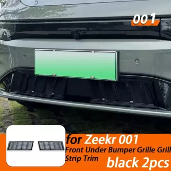 Передняя решетка под бампер автомобиля, накладка на решетку для Zeekr 001, внешние аксессуары 2024 2025