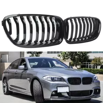 Передняя решетка радиатора для BMW 5 Series F10 F11 F18 550i 535i 2010-16 глянцевый черный