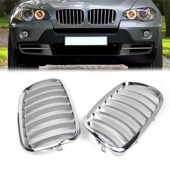 Передняя решетка радиатора для BMW E70 E71 X5 X6 2008 2009 2010 2012 2013, 2 шт.