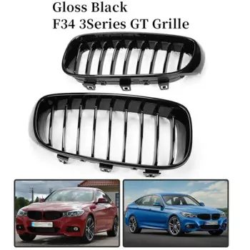 Передняя решетка радиатора для BMW F34 3 серии 328I 330I 335I 340I GT Xdrive 2014-2019 глянцевый черный