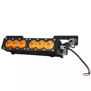 Передняя решетка UTV для Can-am Maverick x3 2016-2023 со светодиодной подсветкой 6000K 3000K, вспомогательный кронштейн для переднего освещения вождения, крепление