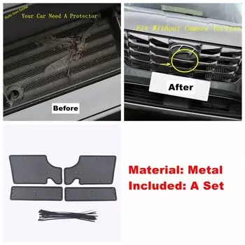 Передняя решетка, вставная сетка, защитная сетка от насекомых, накладка, подходит для Hyundai Tucson NX4 2021-2023, автомобильные аксессуары