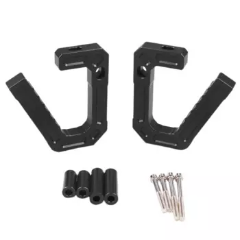 Передняя рукоятка CNC 1 пара, алюминиевая рукоятка для Jeep JK Wrangler 07-18 Sport Sahara Rubicon Black