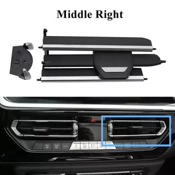 Передняя средняя решетка кондиционера переменного тока, слайдер, ремонтный комплект для BMW 1, 2, 3, 4, серия Z4 F40 F44 G20 G28 G29 2017 2018 2019
