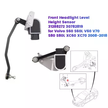 Передняя Задняя правая фара с датчиком высоты 31288272 31288274 для Volvo S60 S60L V70 S80L XC60 XC70 08-18 30782819 LHD