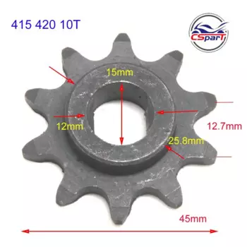 Передняя звездочка 9 10 11 12 зубьев 9T 10T 11T 12T 415 420 для KTM50 SX 50 LC Pro-Senior Bj 2002-2005 Mini Moto Dirt Pit Bike Parts